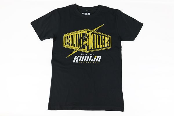 Kodlin T-Shirt, Gasoline gelb, schwarz